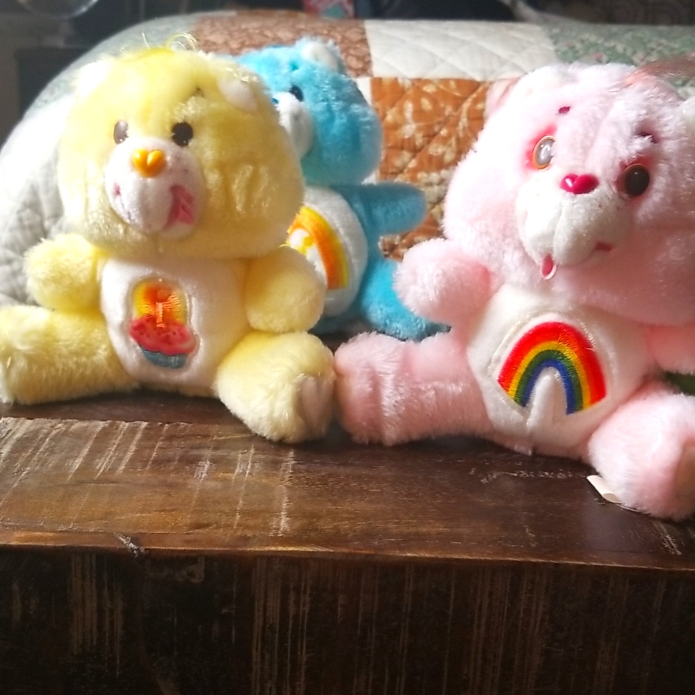 Vintage 1983 CARE BEARS-Lot of 7-Plushes 5 3/4in. Tall - Picture 5 of 6